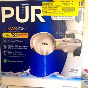 PUR MAX•ION faucet water filtration system